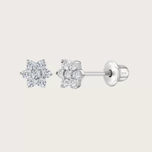 Zircon Flower Stud