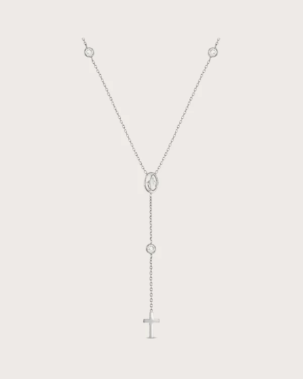 Rosary & Cross Girls Necklace