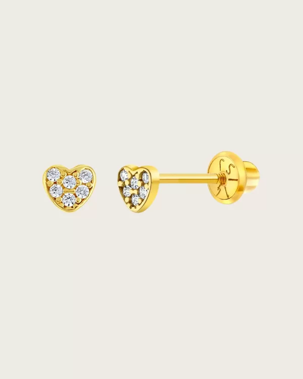 Baby Heart Studs